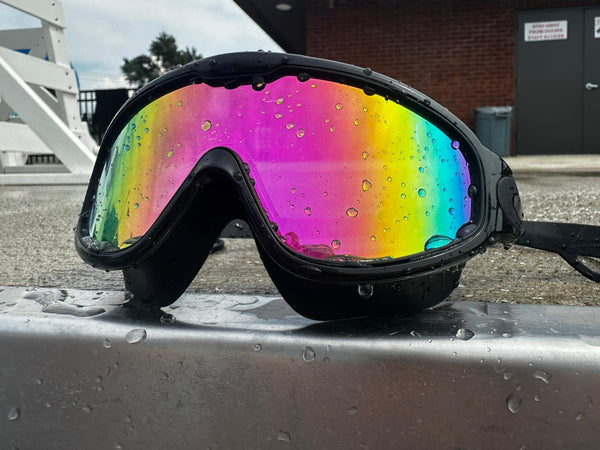 Swimming goggles Large frame HD anti-fog UV protection Adult No leakage