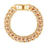 Miami Gold Curb Cuban Bracelet