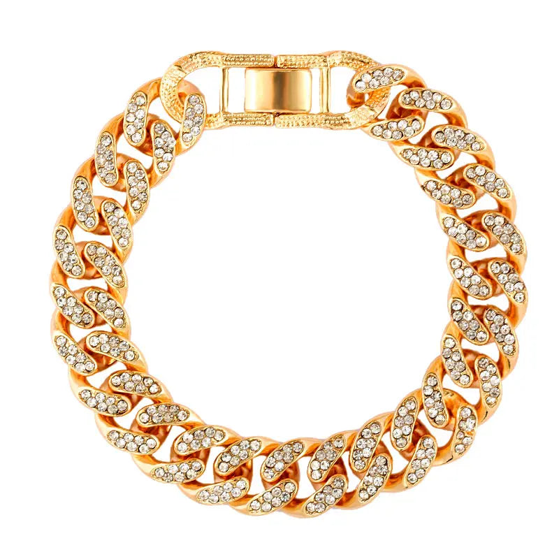 Miami Gold Curb Cuban Bracelet