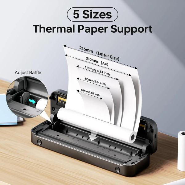 A4 Portable Printer Wireless M832