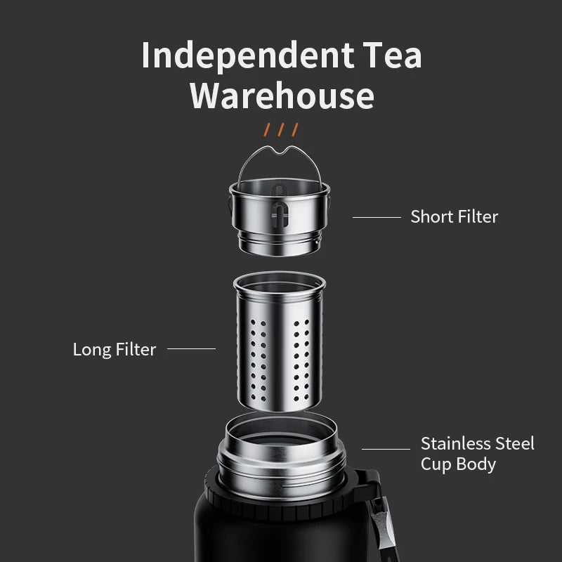 Stanless Steel Thermo Bottle with Tea Filter