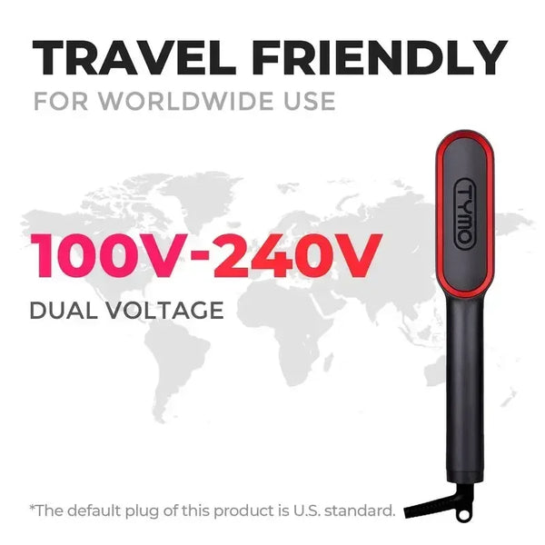 TYMO RING PLUS Hair Straightener Comb with Brush