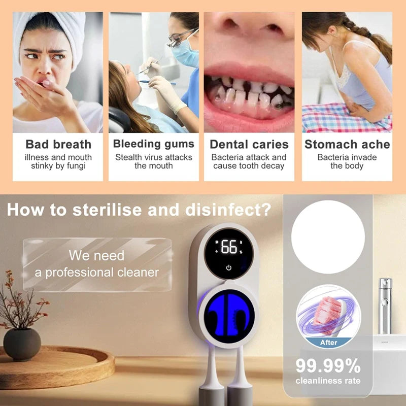 Toothbrush Smart Light Cleaning