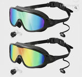 Swimming goggles Large frame HD anti-fog UV protection Adult No leakage
