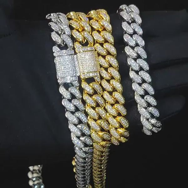 Miami Gold Curb Cuban Bracelet